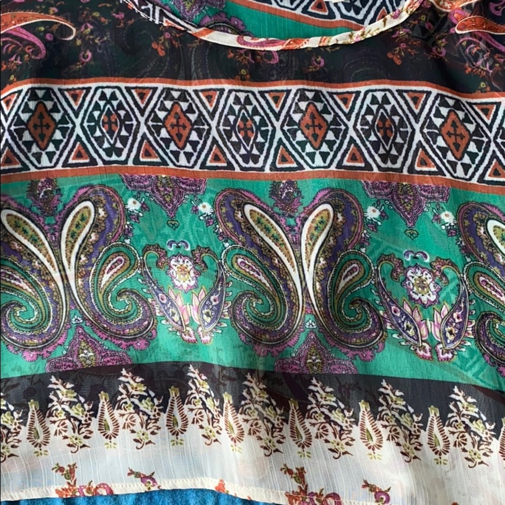 Boho Sheer cut out blouse - Picture 6 of 6